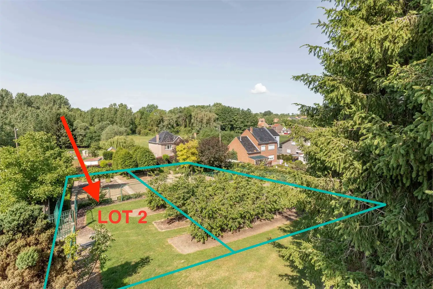 BOUWGROND VOOR HALF-OPEN BEBOUWING (LOT 2) IN LANDELIJKE OMGEVING IN GELINDEN foto {{pictureIndex}}