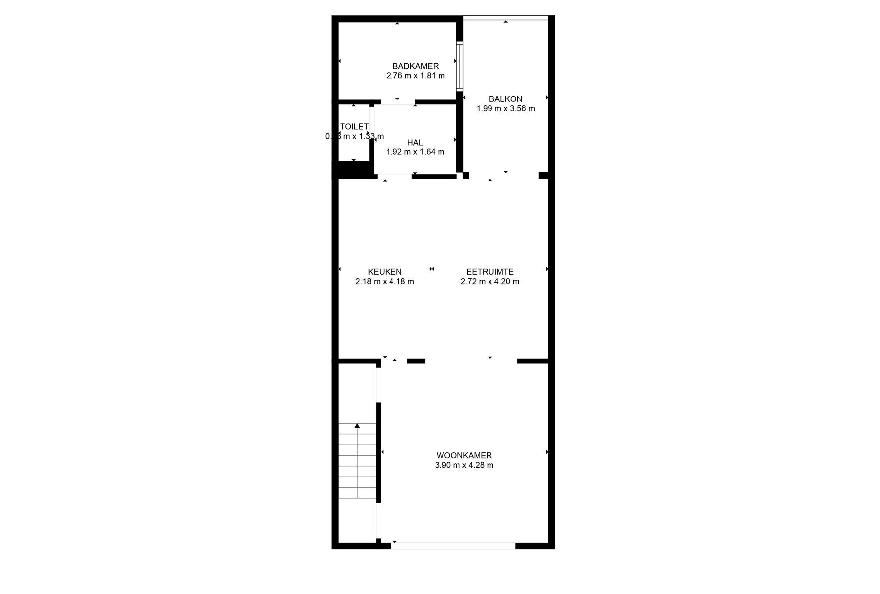 Gerenoveerd en Energiezuinig 2-Slaapkamer Duplex Appartement foto 22