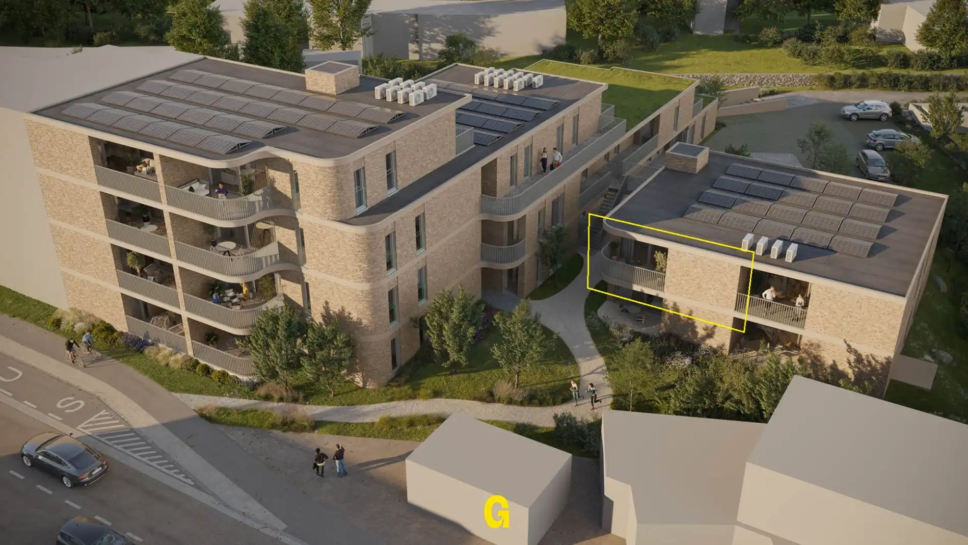 Nieuwbouwappartement op de 1ste verdieping met 2 slaapkamers en zuidgericht terras in res. de Boomgaard vlakbij het centrum van Hoeselt foto 3