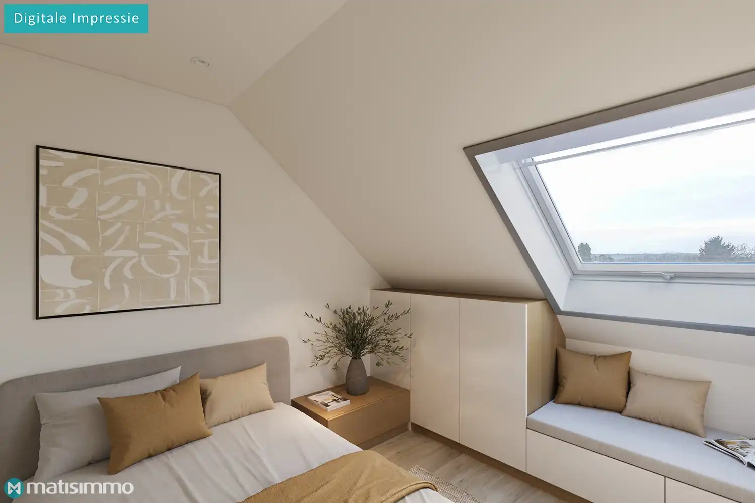 RIANT, INSTAPKLAAR DUPLEXAPPARTEMENT MET 2 SLAAPKAMERS EN 2 AUTOSTAANPLAATSEN IN MOELINGEN foto 15