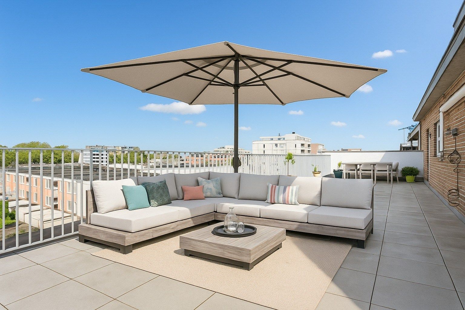 Dakappartement met groot terras (50m²), 2 slpk, & 2 autostnpl foto 2