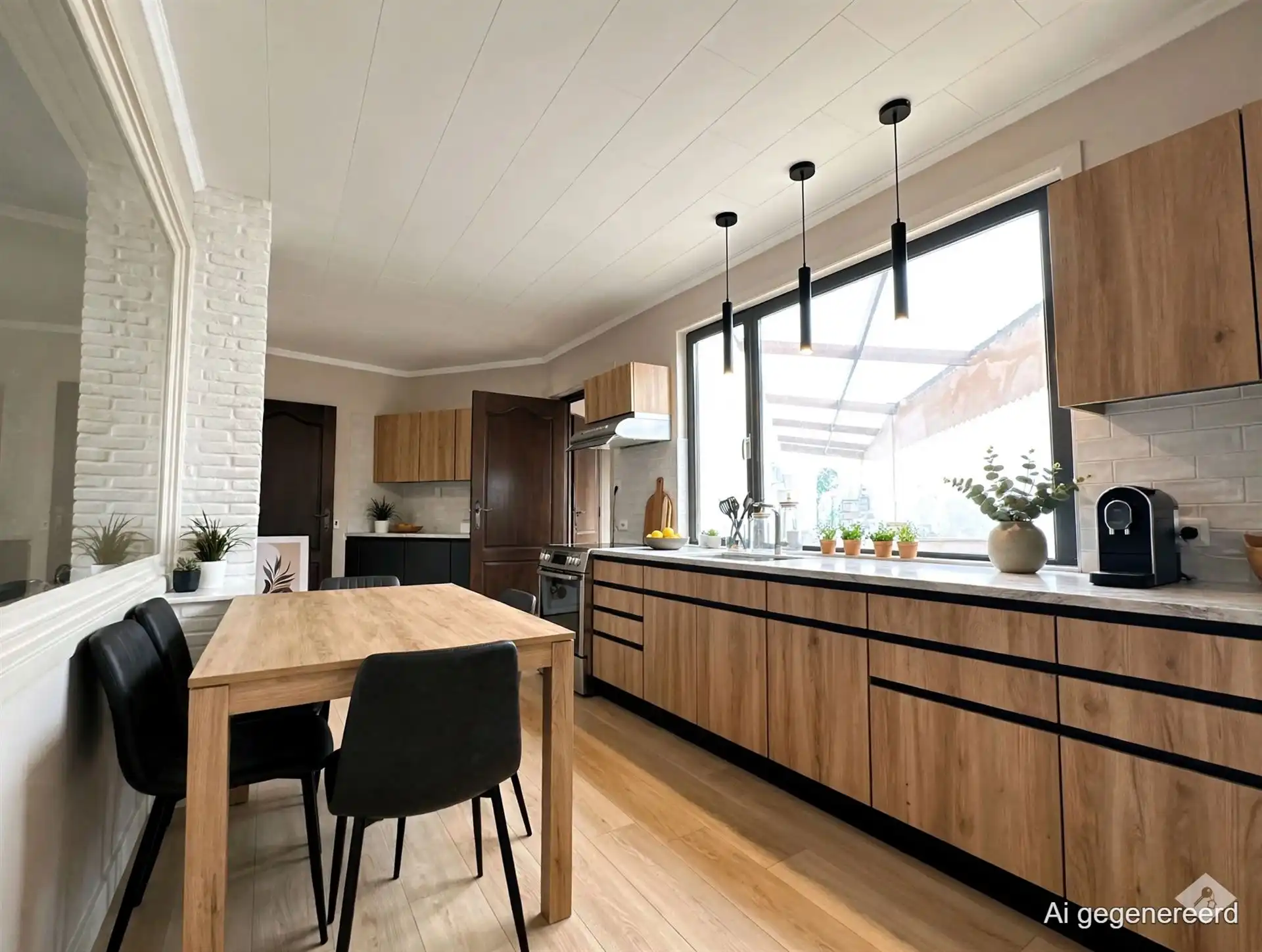 Ruime woning met drie slaapkamers, garage en grote tuin foto 6