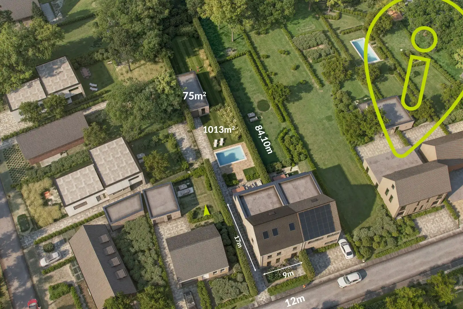 Bouwgrond van 1.013 m² voor een ruime HOB te Oevel (Westerlo) ! foto {{pictureIndex}}