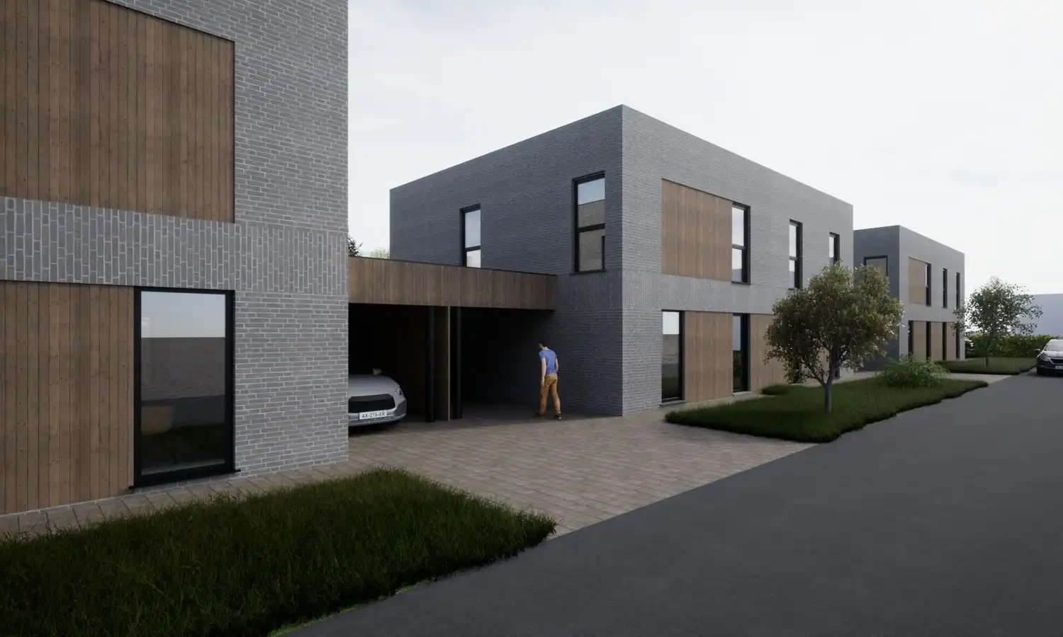 8 moderne nieuwbouwwoningen op percelen van 3 are foto {{pictureIndex}}