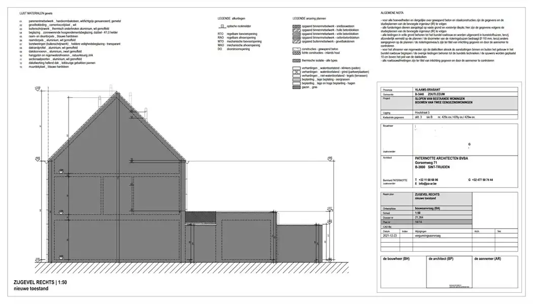 VERGUND PROJECT VAN TWEE GESLOTEN BEBOUWINGEN OP 10A59CA MET CENTRALE LIGGING IN HALLE-BOOIENHOVEN foto 8