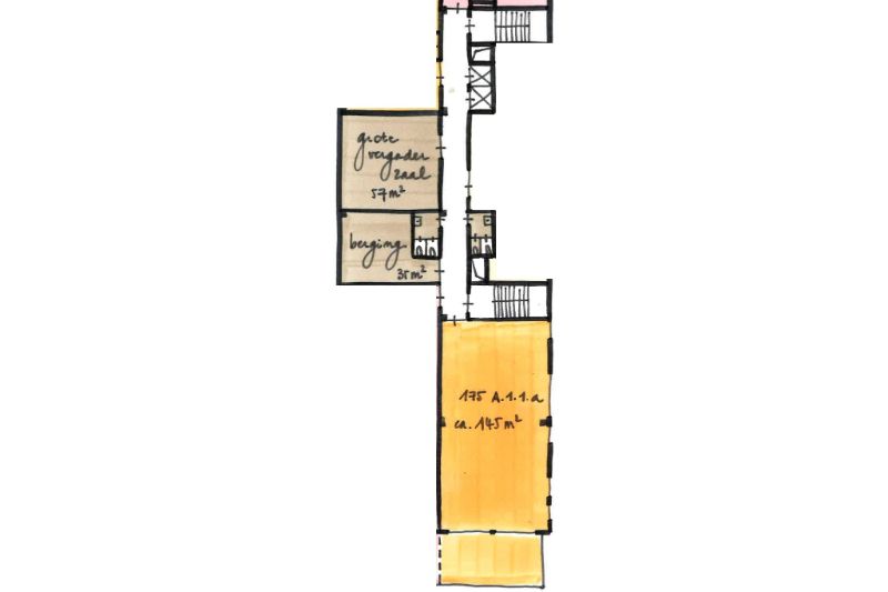 Roeselare - centrum : Kantoorruimte van 181m² bruto en terras op commerciële ligging foto 10