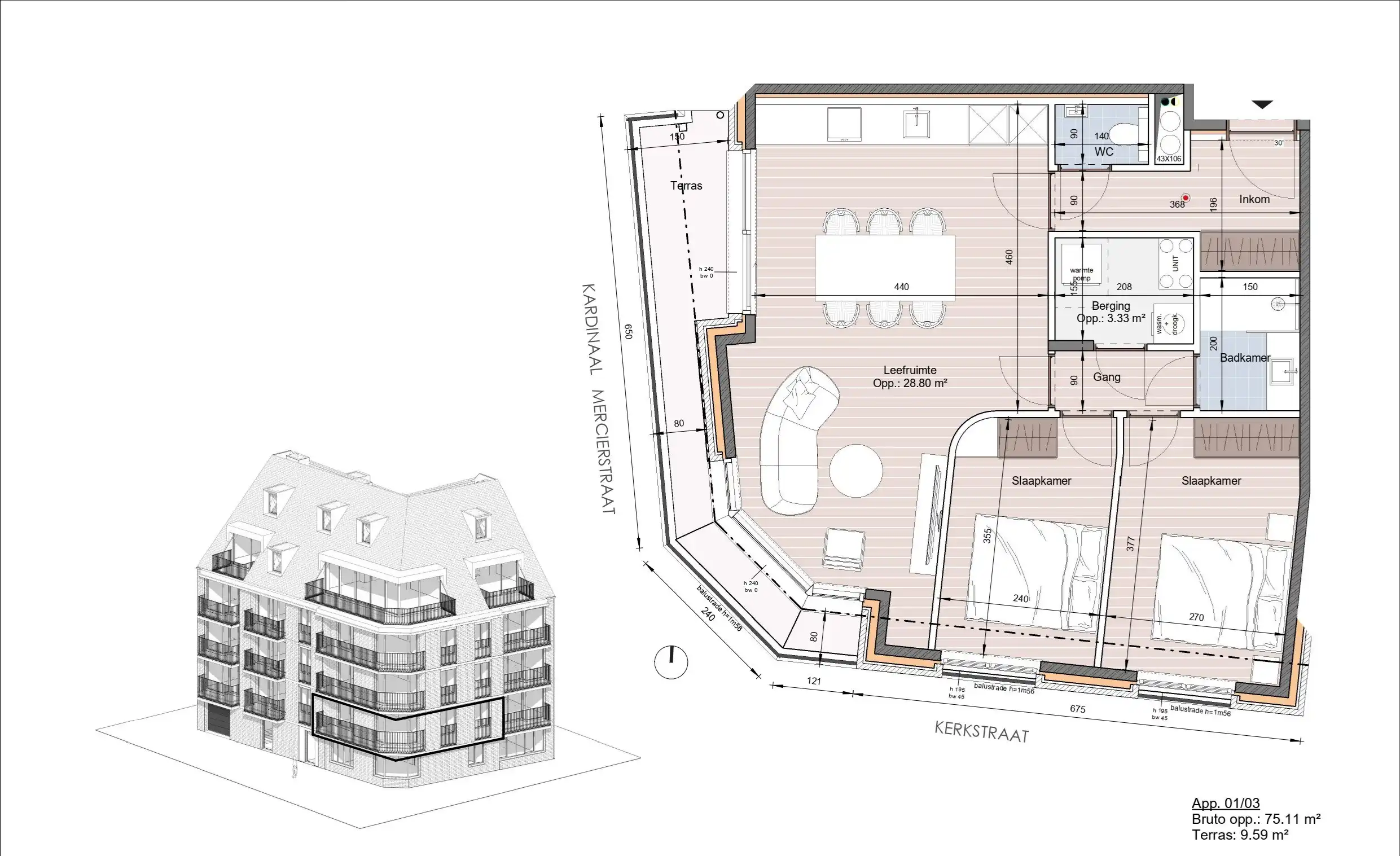 Stijlvol hoekappartement met terras in Residentie Antoine – Heist foto 3