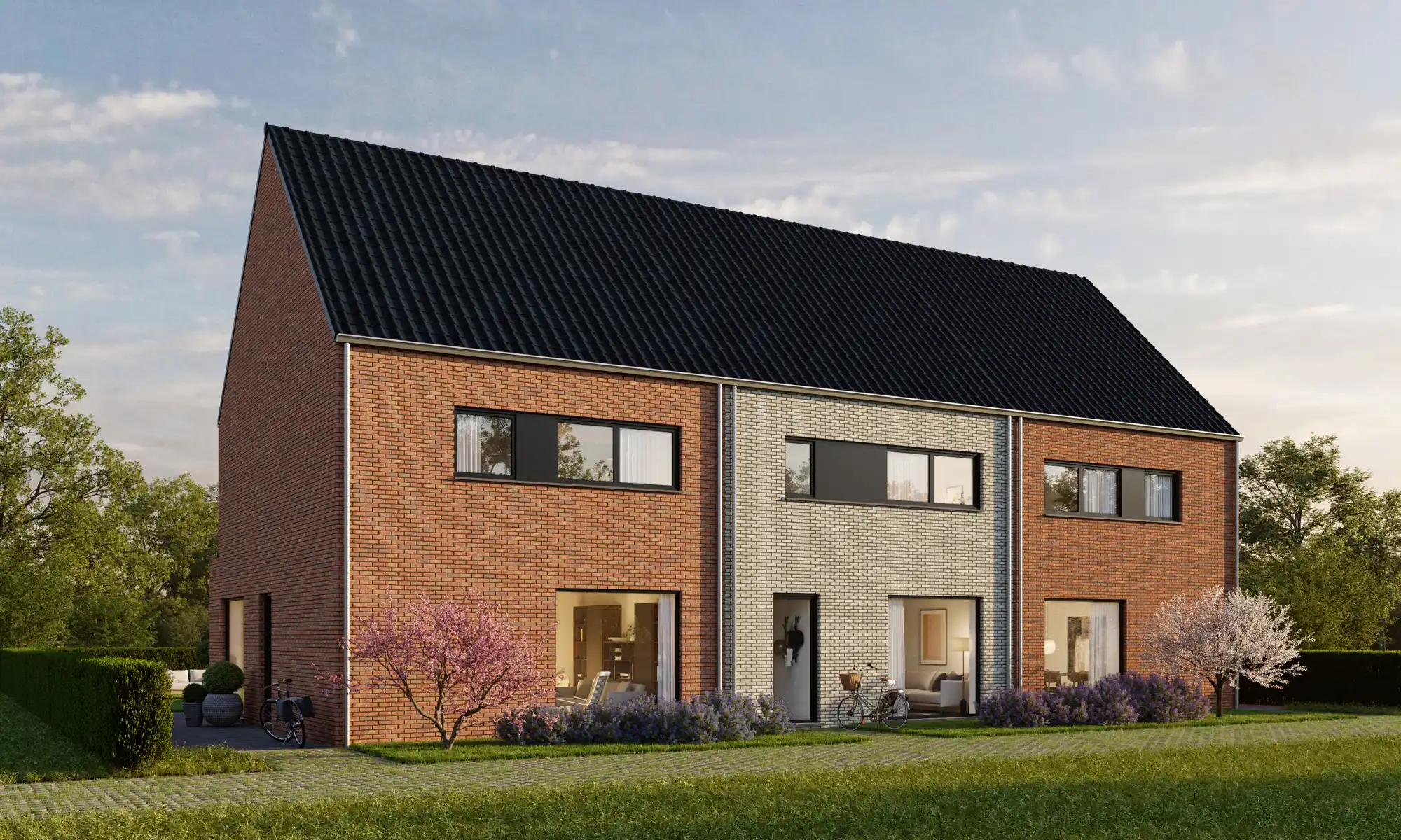 Energiezuinige halfopen bebouwing - Lot 1 foto {{pictureIndex}}