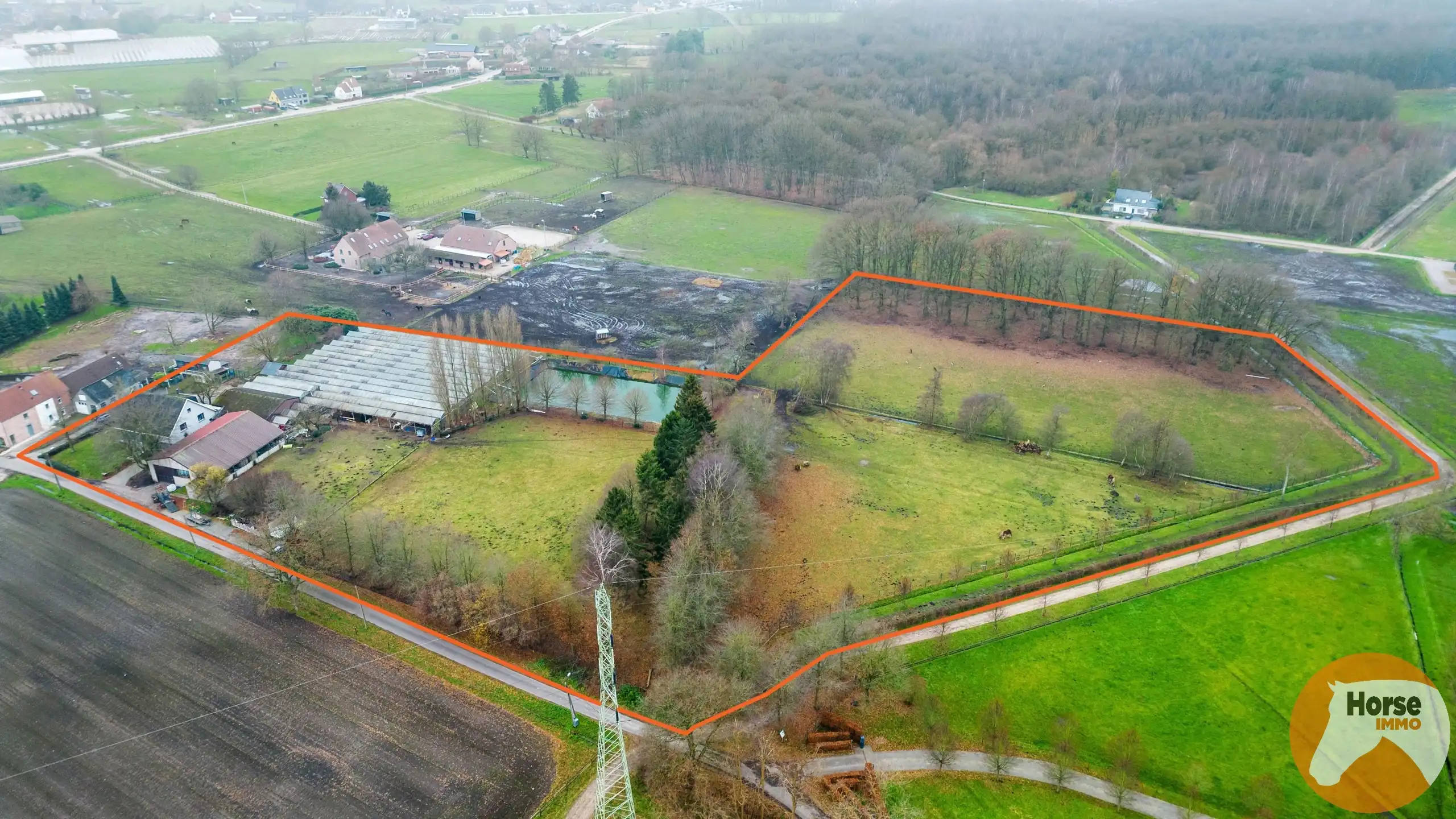 Hoofdfoto van de publicatie: SINT-KATELIJNE-WAVER - Woning met serre en loods op 2,93 ha!