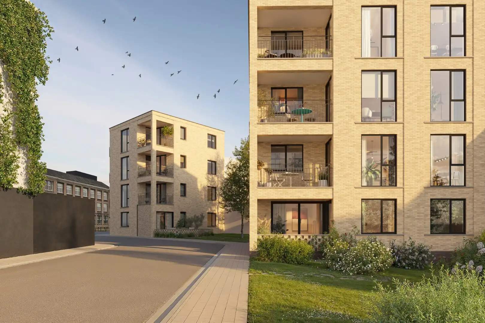 Energiezuinig 2 slpk-appartement met terras foto 2