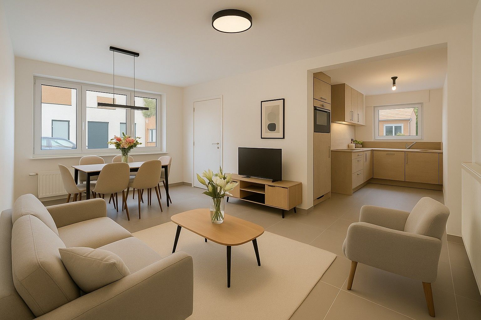 Instapklaar gelijkvloers appartement (gerenoveerd 2022) te koop in Gent foto {{pictureIndex}}