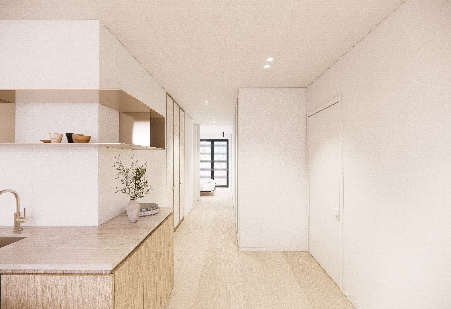 Nieuw appartement gelegen aan de zuidkant van het vernieuwde Burg. Fr. Desmidtplein. Gevelbreedte van ca. 8 meter. foto 15