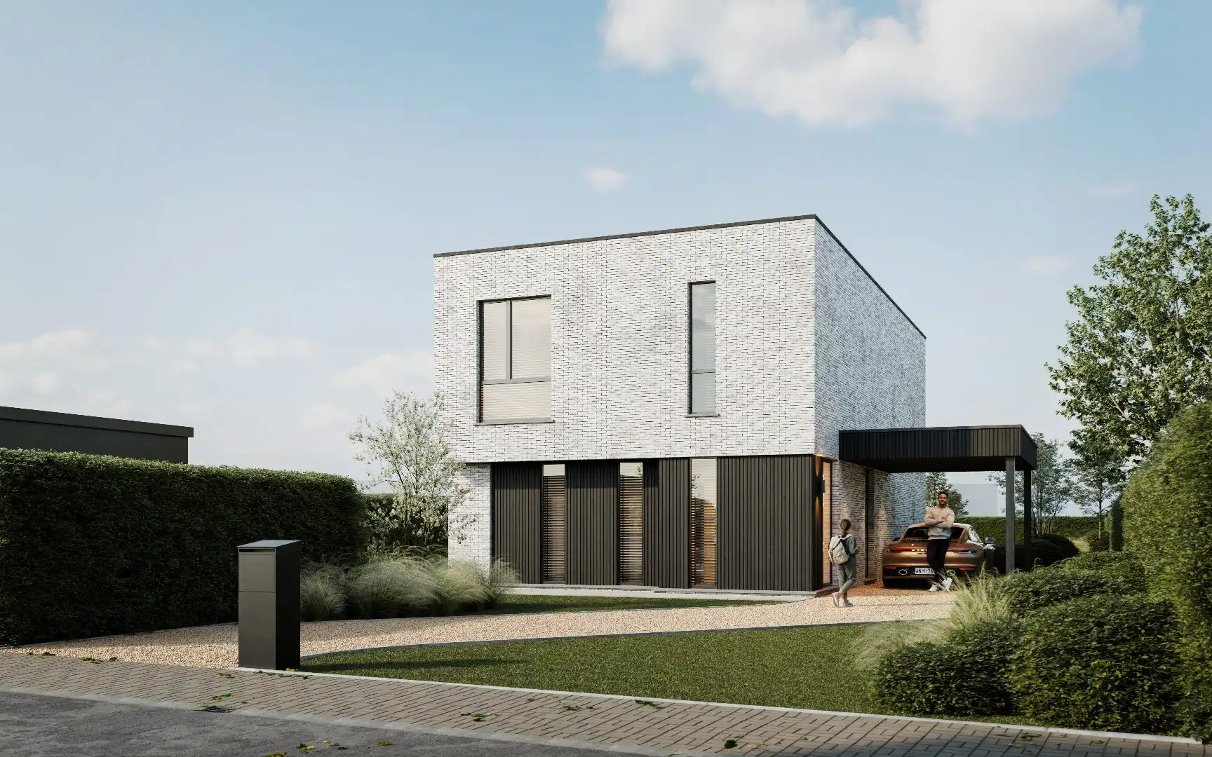 Moderne villa met mogelijkheid tot realiseren van zwembad/vijver en poolhouse (plannen aanwezig) te Koekelare foto {{pictureIndex}}