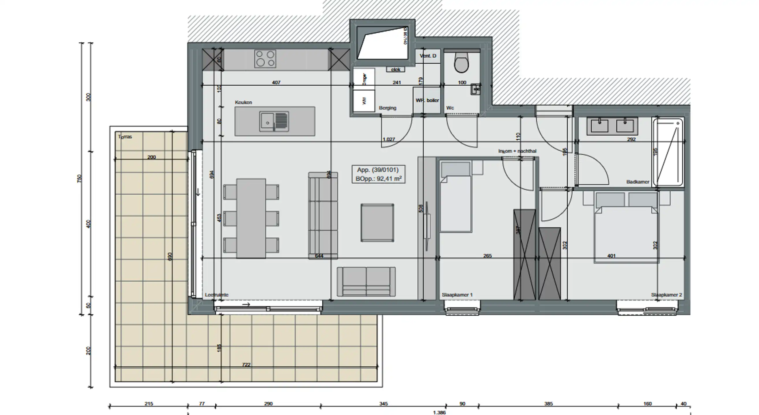 Nieuwbouwappartement met ruim terras foto 14