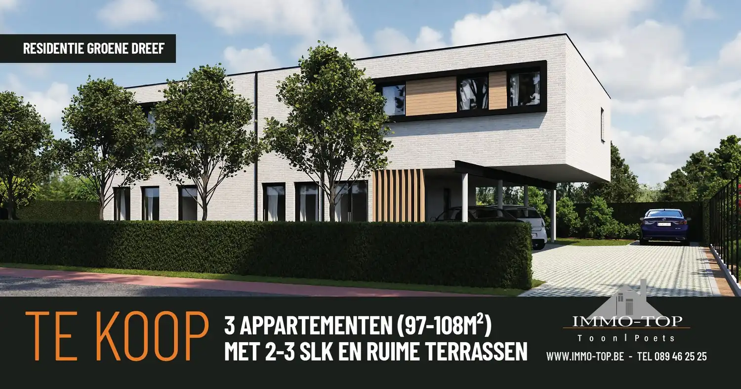 RESIDENTIE GROENE DREEF: Kleinschalig project van slechts 3 appartementen (97-108m²) foto 3