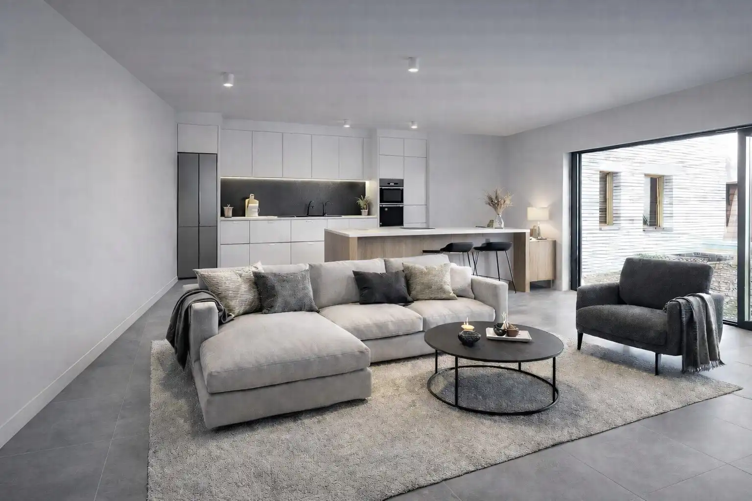 Volledig gerenoveerd gelijkvloers appartement te koop in Belzele foto 2