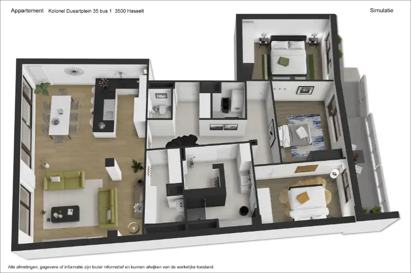 Totaal gerenoveerd gelijkvloers 3 slpk-appartement met gezellig terras op een toplocatie. Garagebox optioneel! foto 18