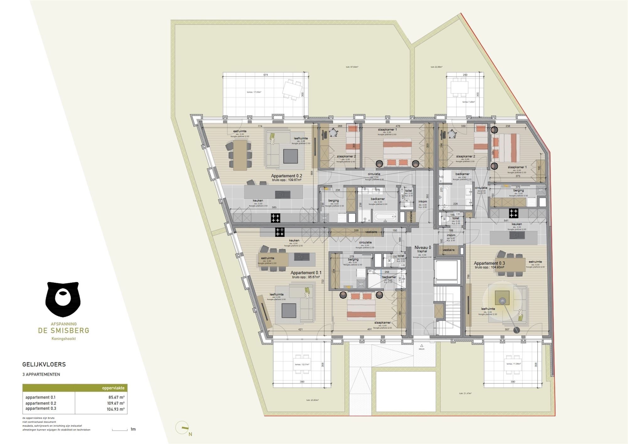 Gelijkvloers nieuwbouwappartement met 1 slaapkamer en tuin foto 5