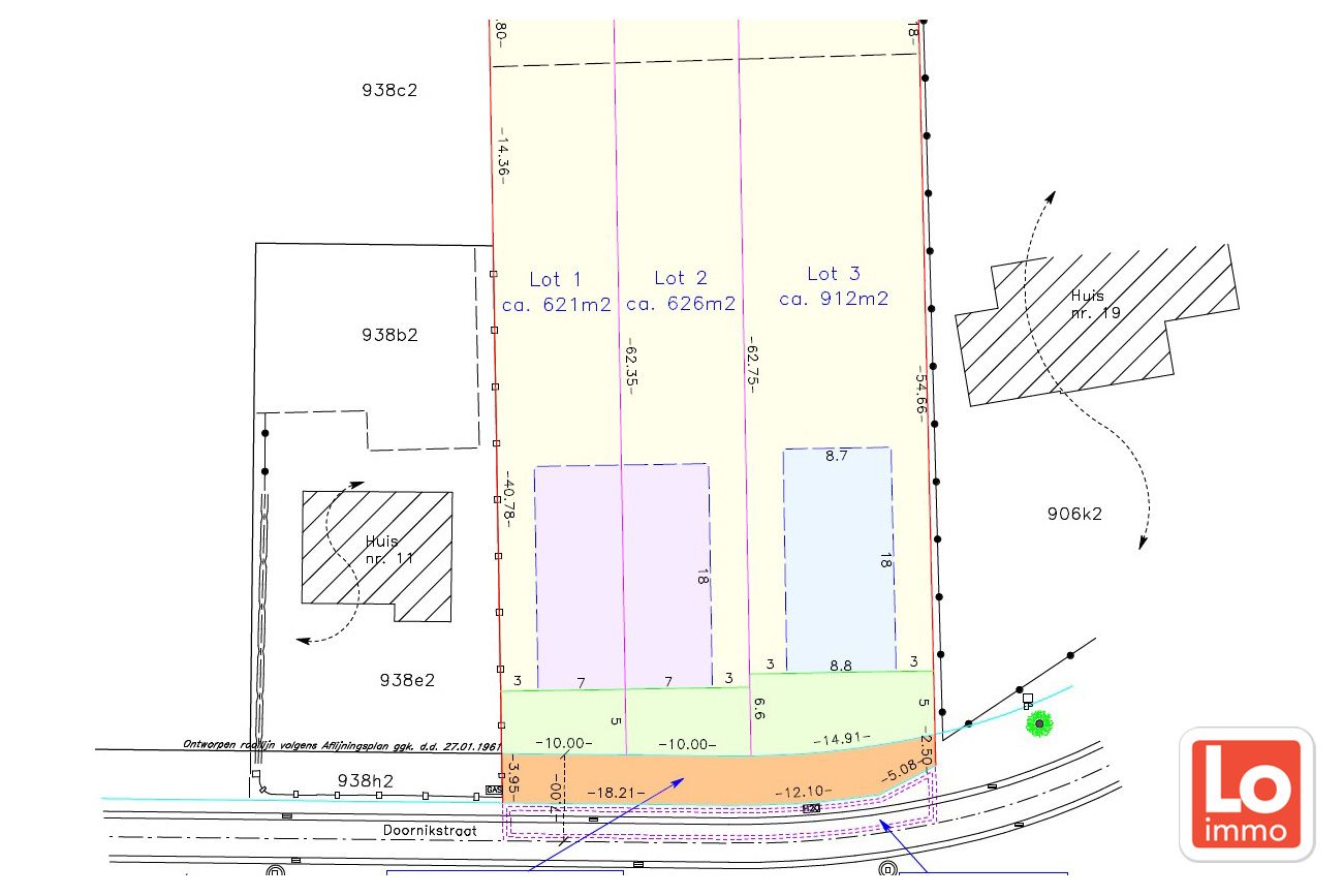 VERKOCHT! Mooi gelegen stuk bouwgrond met achteraan weide van in totaal 6039m² foto 5