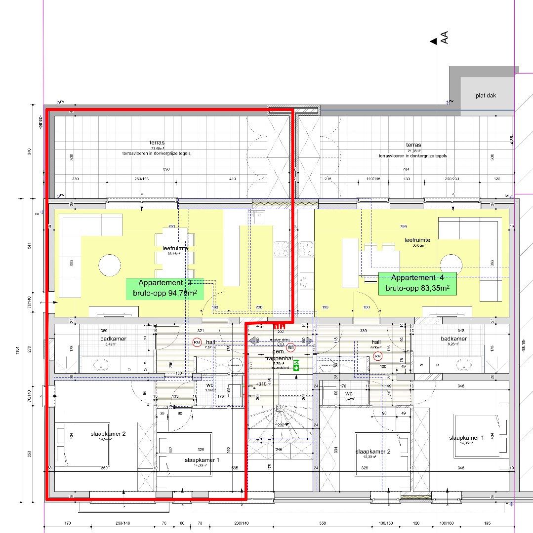 Nieuwbouwappartement op de 1ste verdieping van 94,78m² met terras foto 6