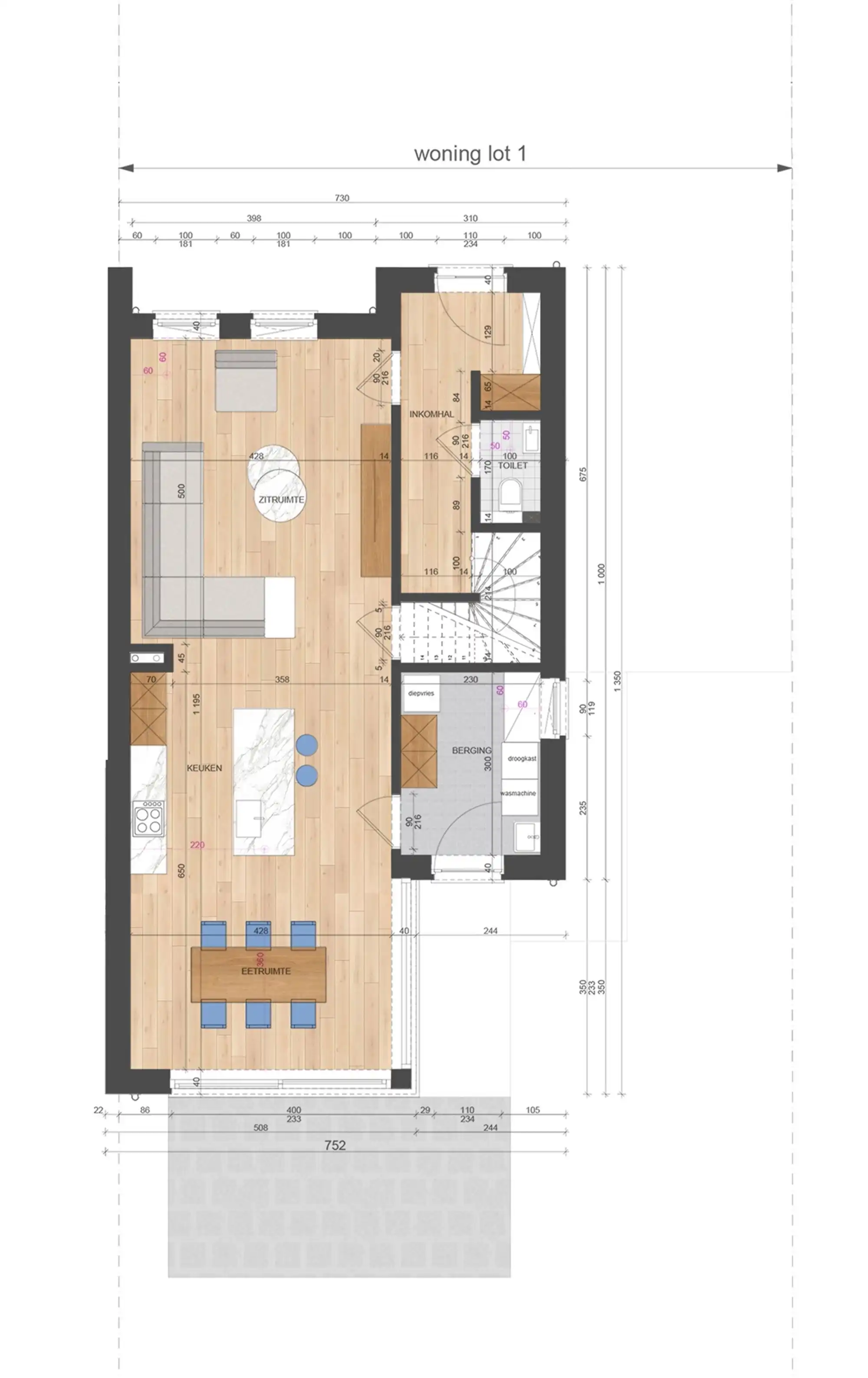 NIEUWBOUWWONING MET 3 SLAAPKAMERS UITERST RUSTIG DOCH CENTRAAL GELEGEN TE ZONHOVEN foto 7