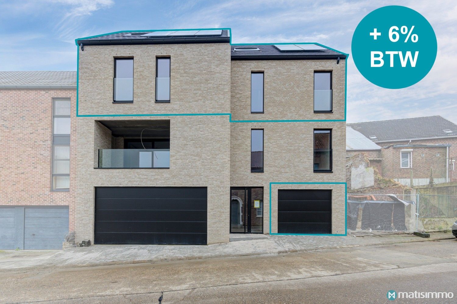 CASCO+ -DUPLEX MET 2 SLAAPKAMERS, 1 GARAGE EN TERRAS MET VERLAAGD BTW-TARIEF VAN 6% foto {{pictureIndex}}