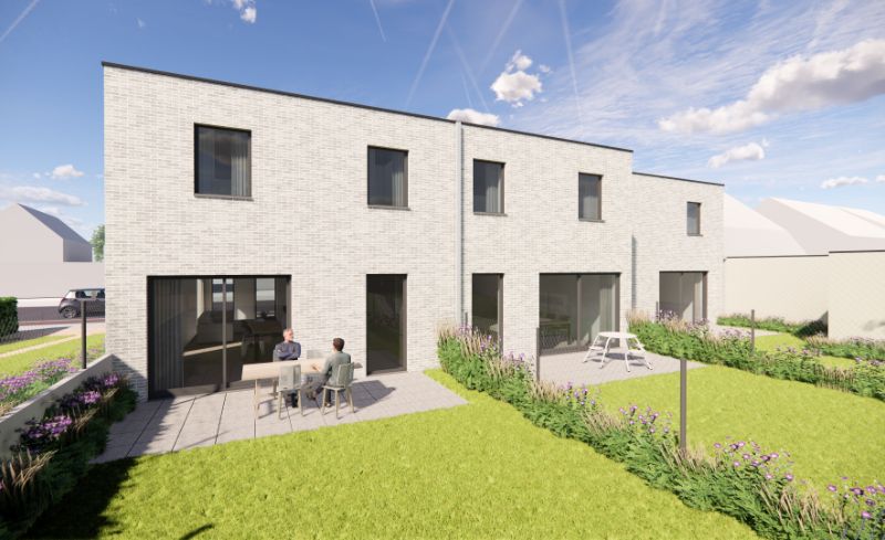 Hooglede: halfopen nieuwbouwwoning met 3 slaapkamers, zuid-gerichte tuin, carport en berging op een perceel van 184,50 m², centrale ligging foto 9