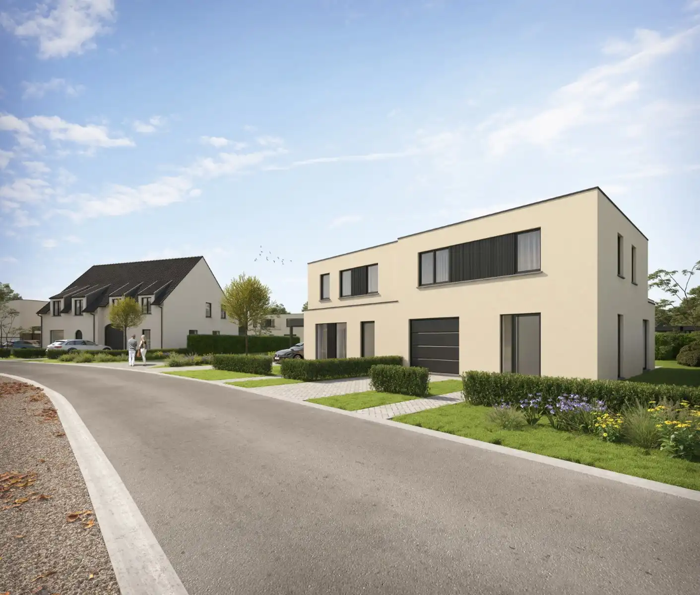 Moderne halfopen woning met garage in het groene Berlare foto {{pictureIndex}}