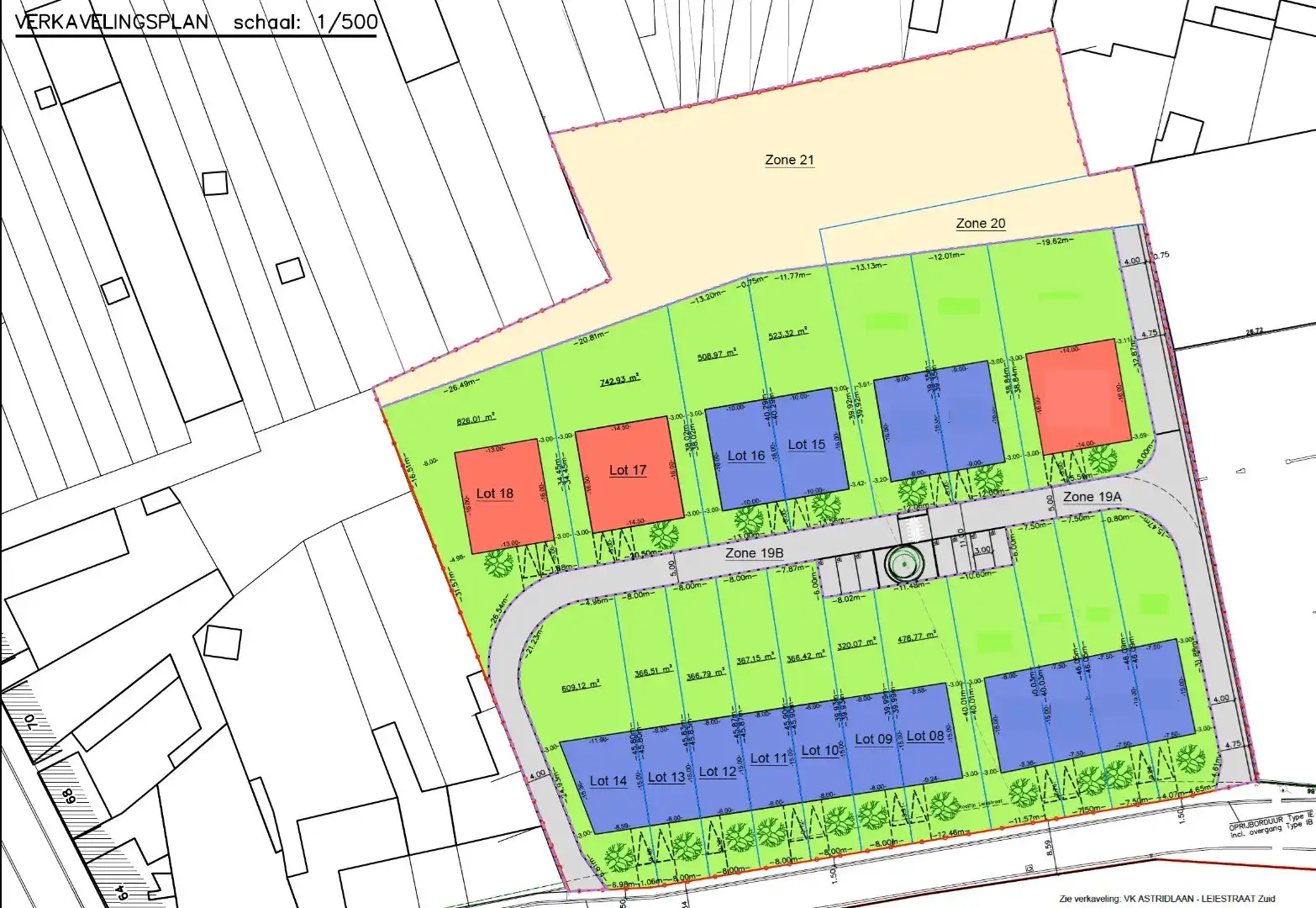 Vijf loten bouwgrond voor gesloten bebouwing! foto 2