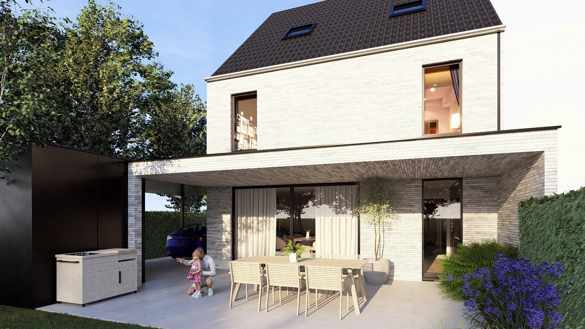 EXCLUSIEVE NIEUWBOUWWONING MET 3 SLPK'S OP HALFOPEN PERCEEL VAN 4A06CA IN DIEPENBEEK foto 16