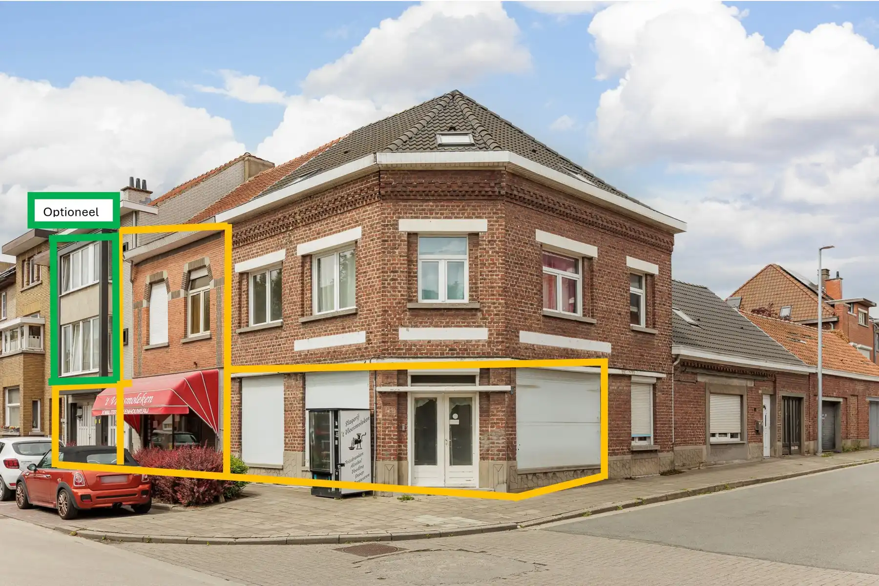 Hoekpand handel en wonen, projectgrond  foto {{pictureIndex}}