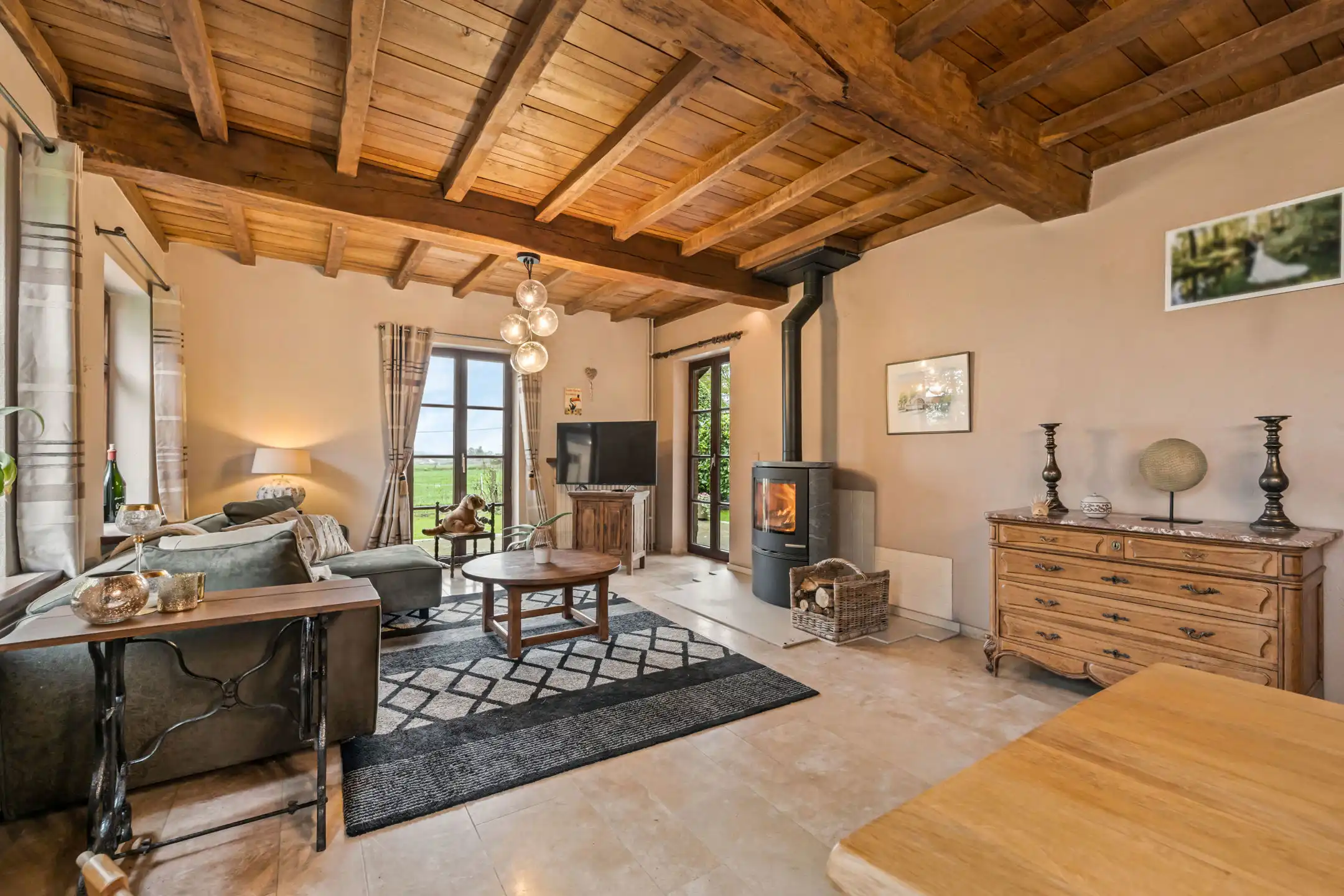 Prachtige villa 5 slpk te midden van de velden op +/- 50a foto 11