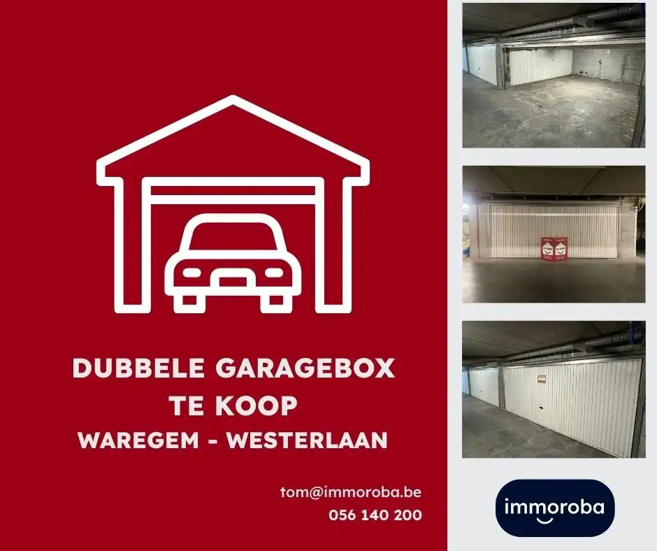Dubbele garagebox TE KOOP centrum Waregem.  foto {{pictureIndex}}