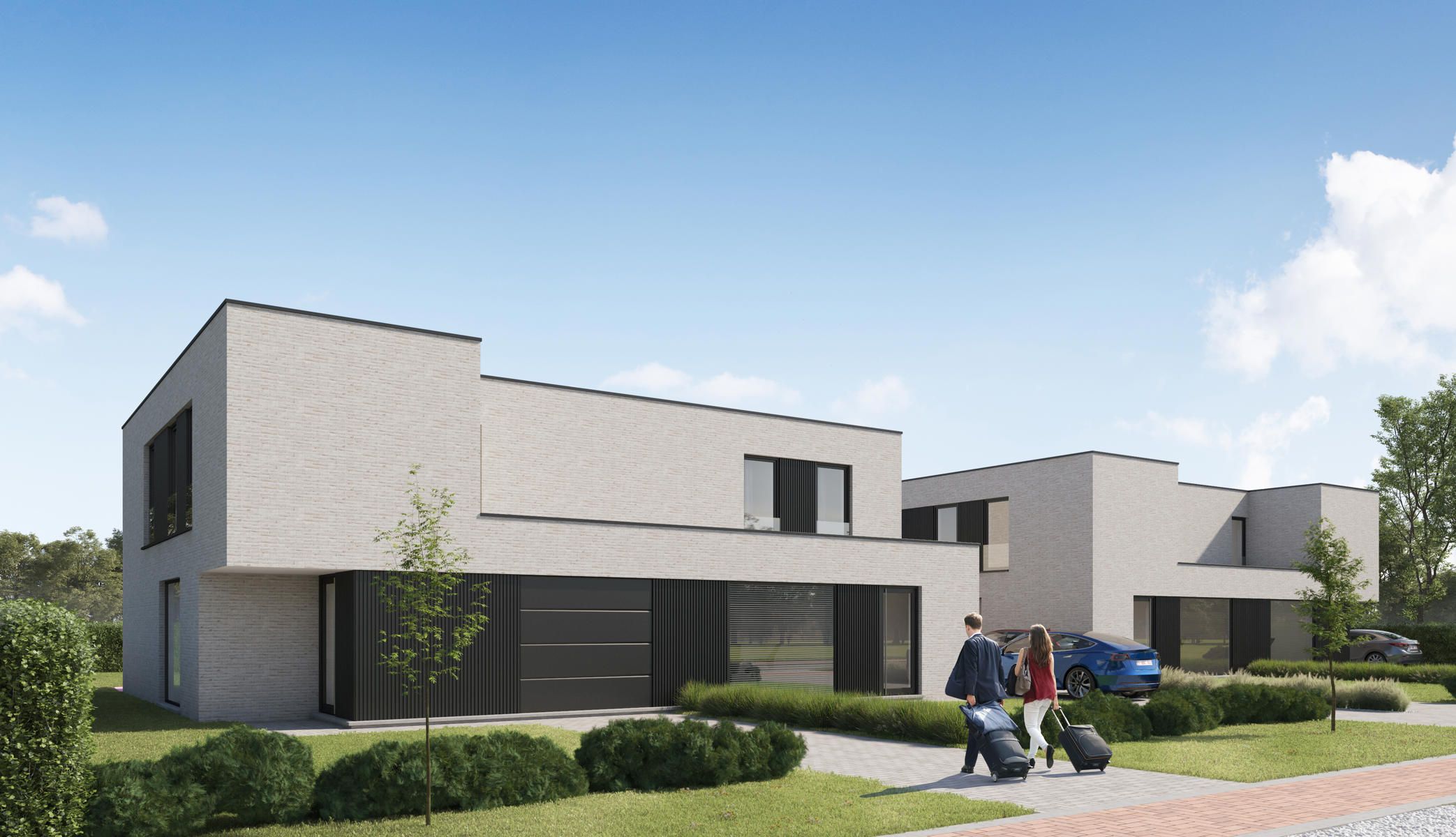 Moderne, halfopen woningen foto 2