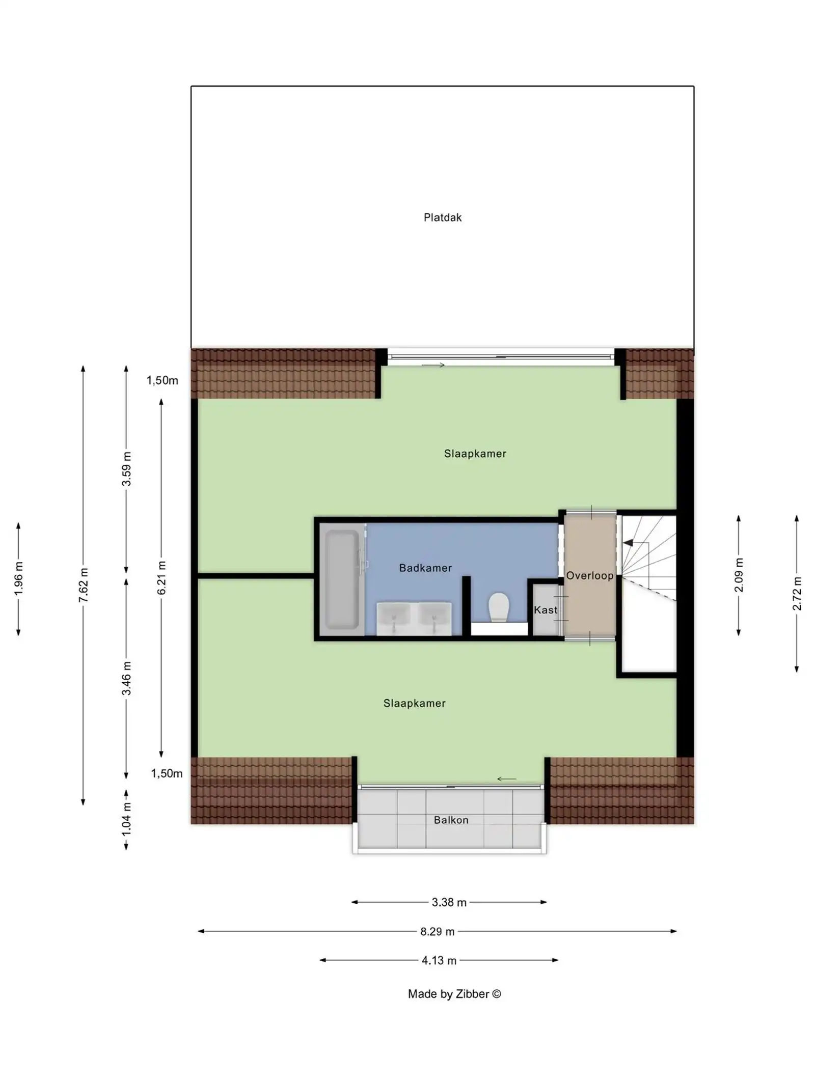Duplex-appartement met 2 slaapkamers te koop foto 14