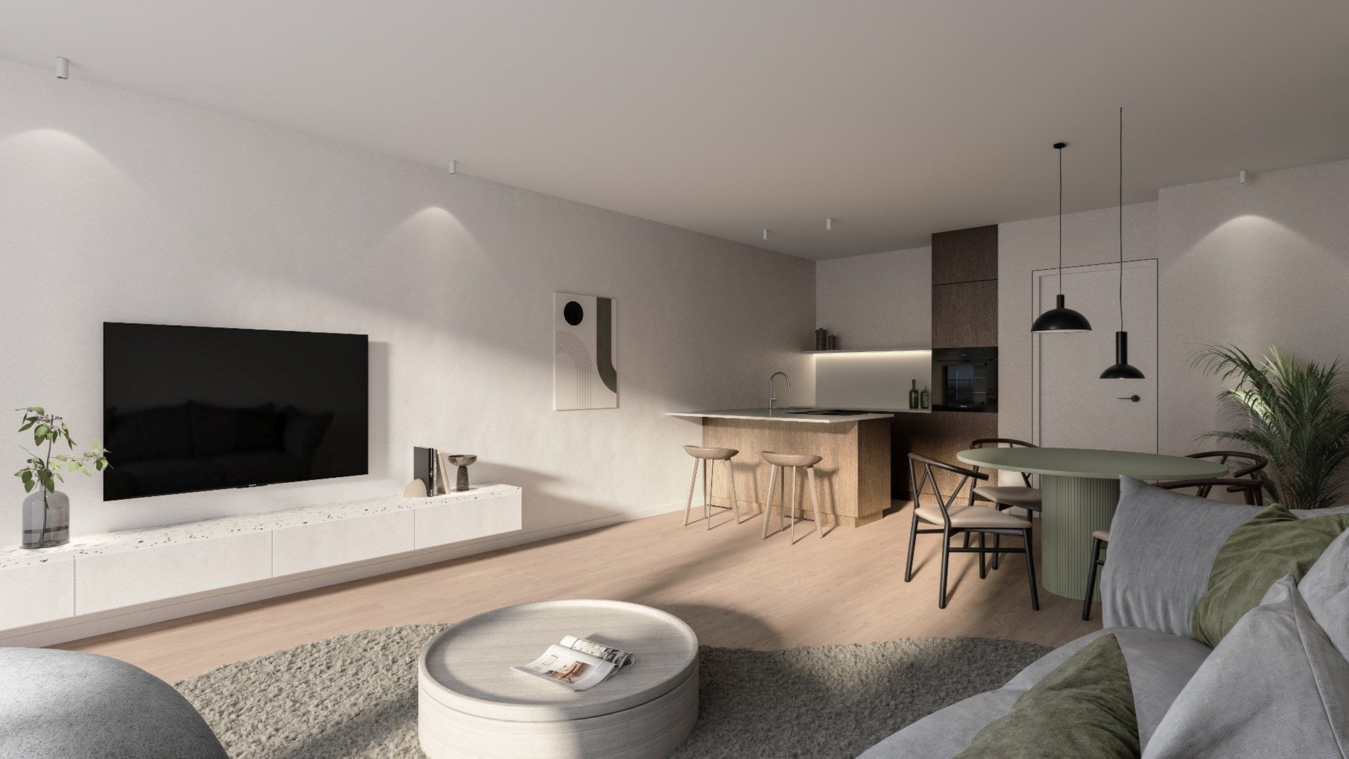 Modern tweeslaapkamerappartement in nieuwbouwresidentie “Antoine” – centraal gelegen in Heist foto 3