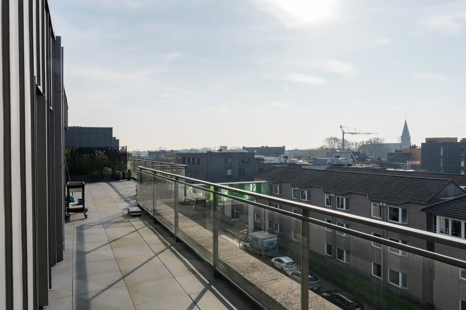 Prachtig penthouse met zeer groot terras en daktuin op het zuiden met 2 slaapkamers en 2 badkamers. foto 40