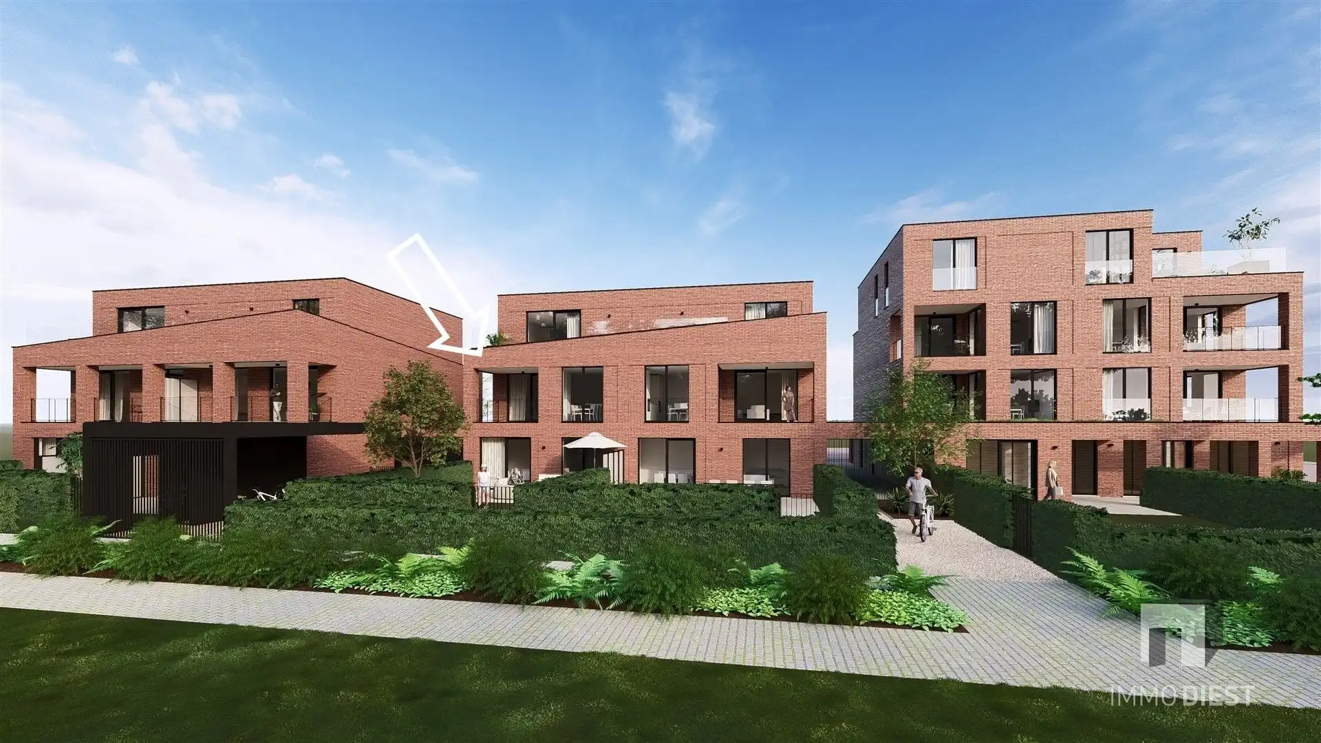 Appartement - 1ste verdieping van 100m2 - 2slaapkamers - terras van 8m2 foto {{pictureIndex}}