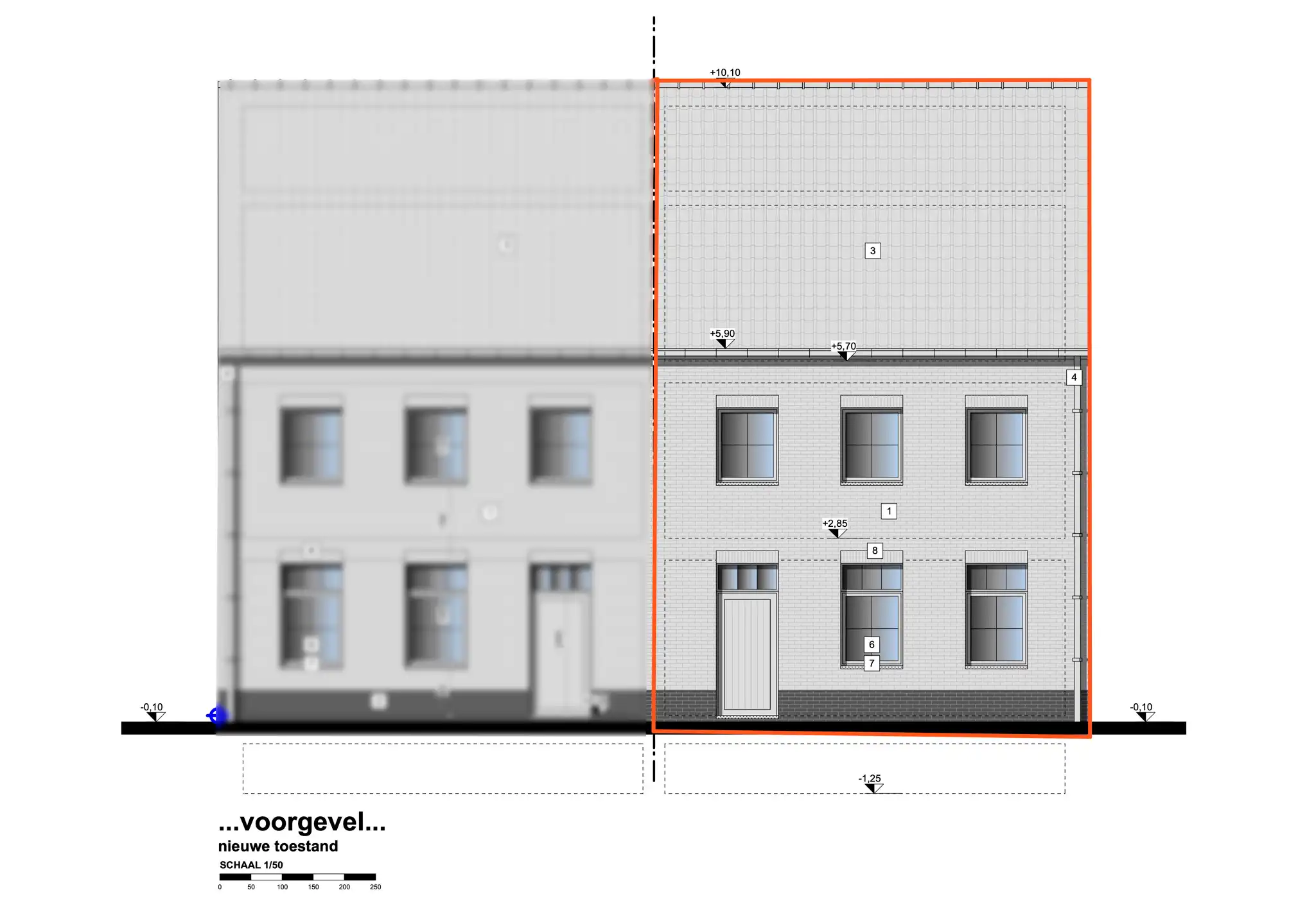 Ruime halfopen woning in opbouw met terras in rustige straat foto 14