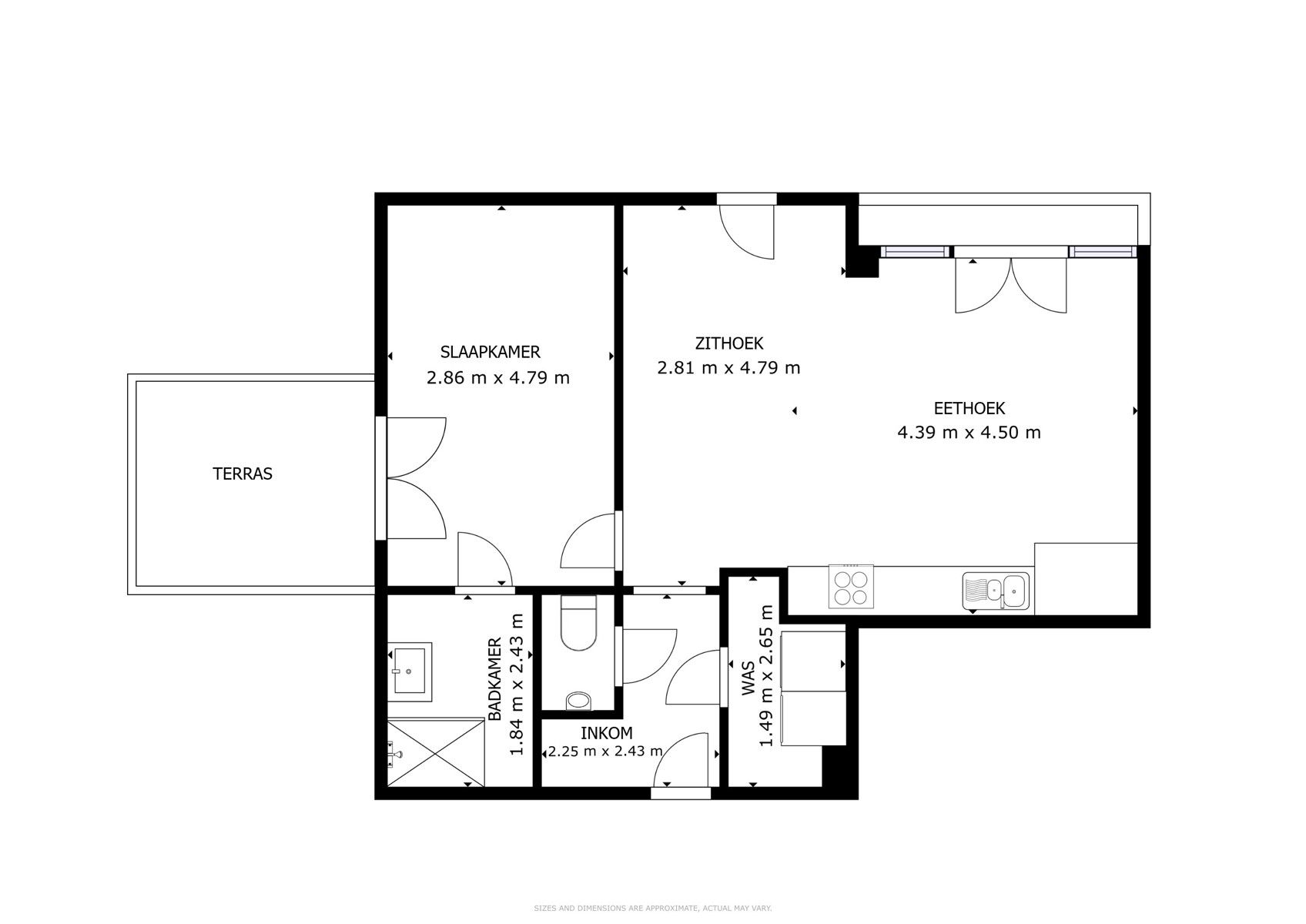 Modern 1-slpk. appartement met terras en parking foto 19