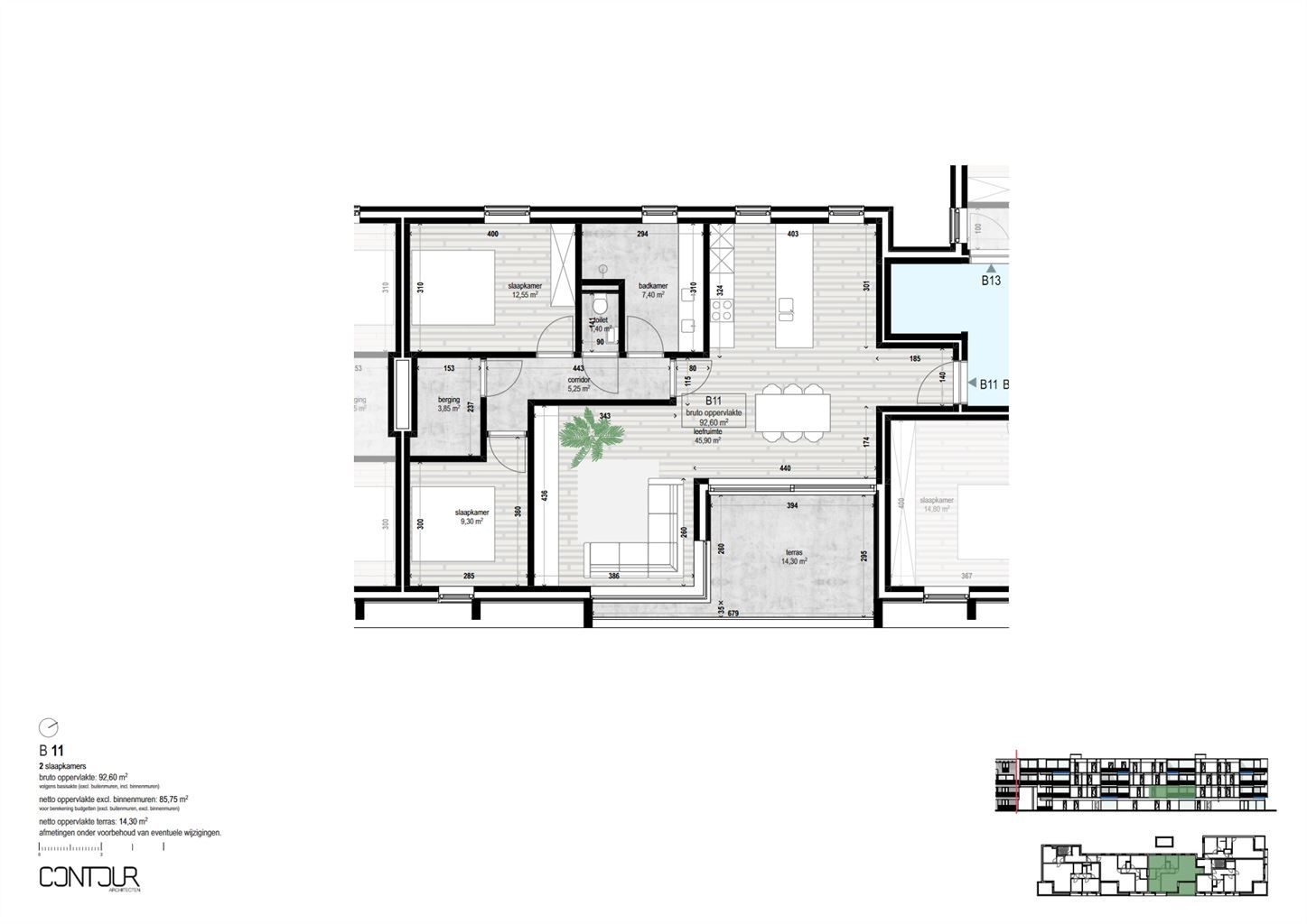 Nieuwbouwappartement op de eerste verdieping met 2 slaapkamers groot terras gelegen in het centrum van Dilsen.  foto 6