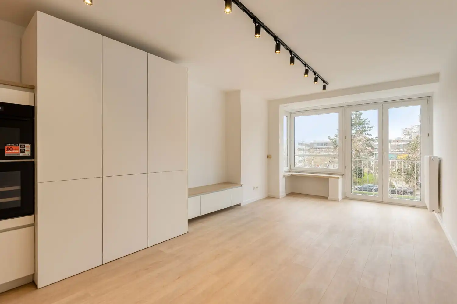 Gerenoveerd één slaapkamer appartement met een prachtig zicht over de Leie foto 4