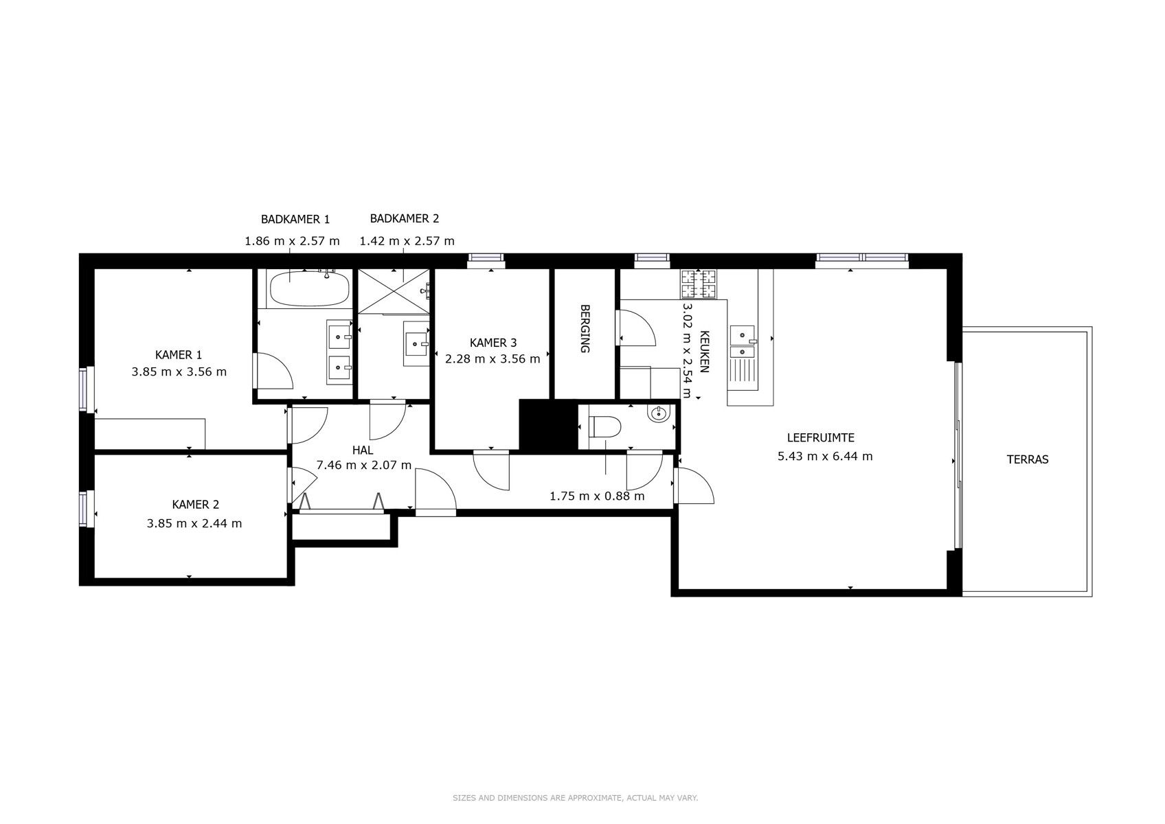 Modern & Lichtrijk 3 slk appartement in trendy  Dok Noord foto 22
