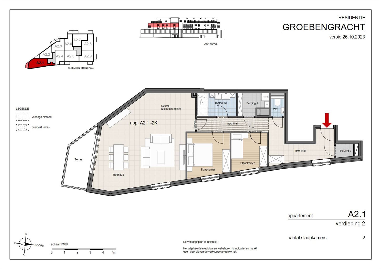 Nieuwbouw-appartement met 2 slaapkamers, terras en staanplaatsen foto 2