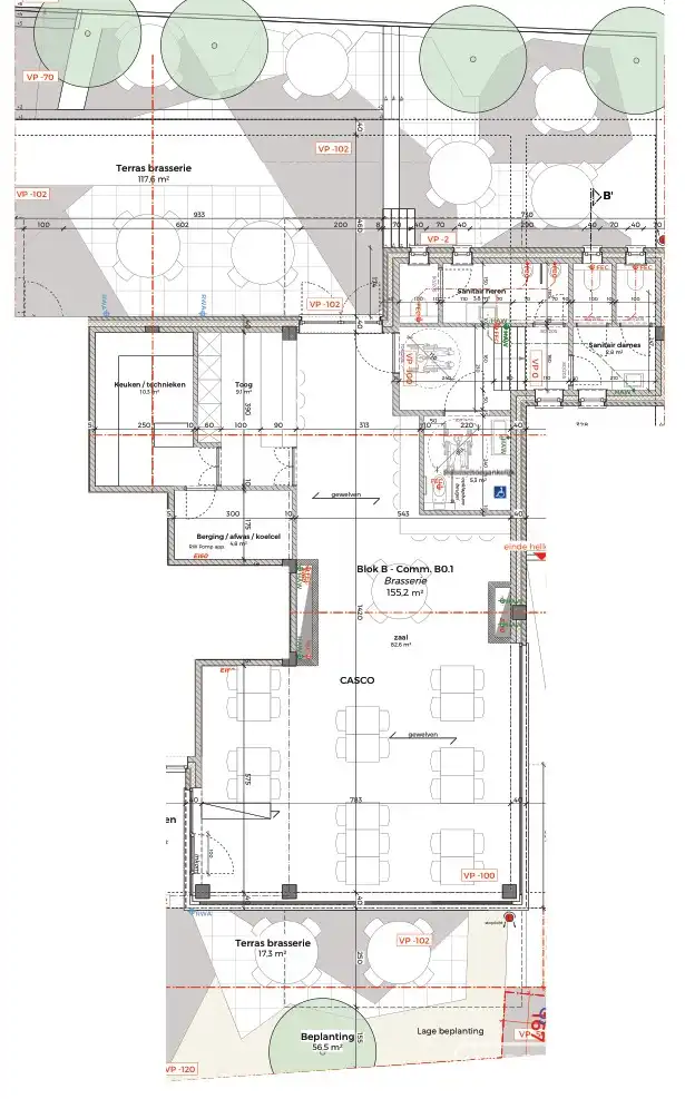 Brasserie te koop van 155 m2 met 135 m2 terras in centrum Anzegem foto 3