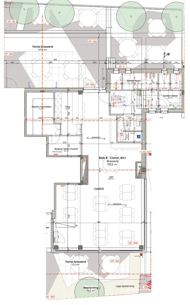 Brasserie te koop van 155 m2 met 135 m2 terras in centrum Anzegem foto 3