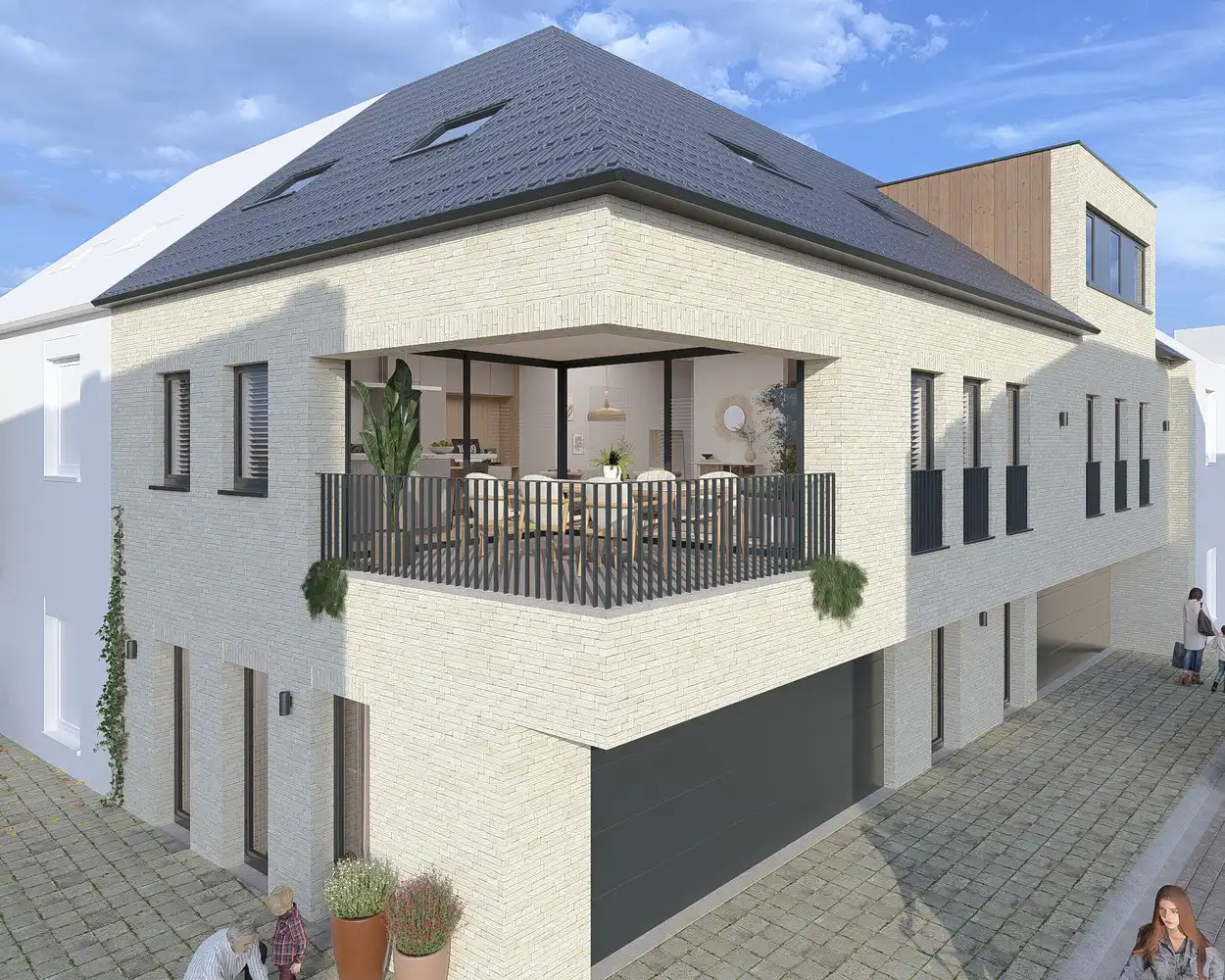 Projectgrond voor de oprichting van twee woningen in het centrum van Wingene. foto 3