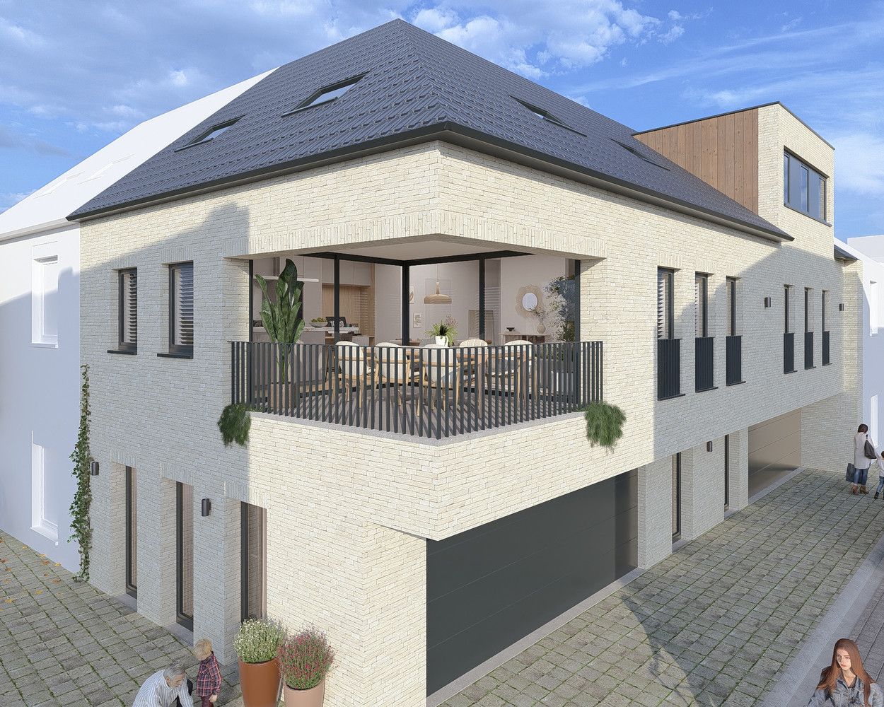 Projectgrond voor de oprichting van twee woningen in het centrum van Wingene. foto 3