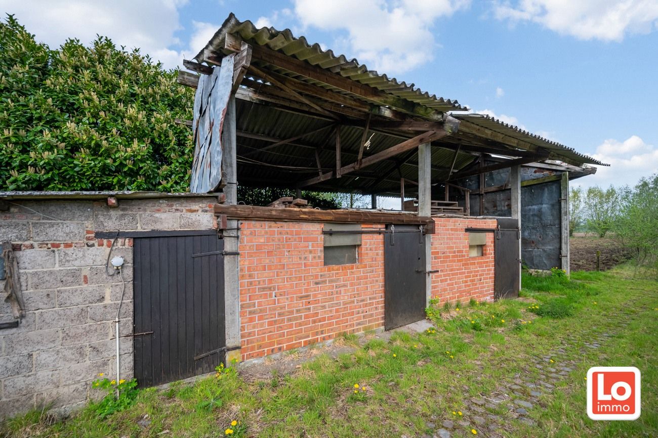Landelijk gelegen halfopen woning met verschillende stallingen op groot perceel grond met open zicht in Zeveneken! foto 25