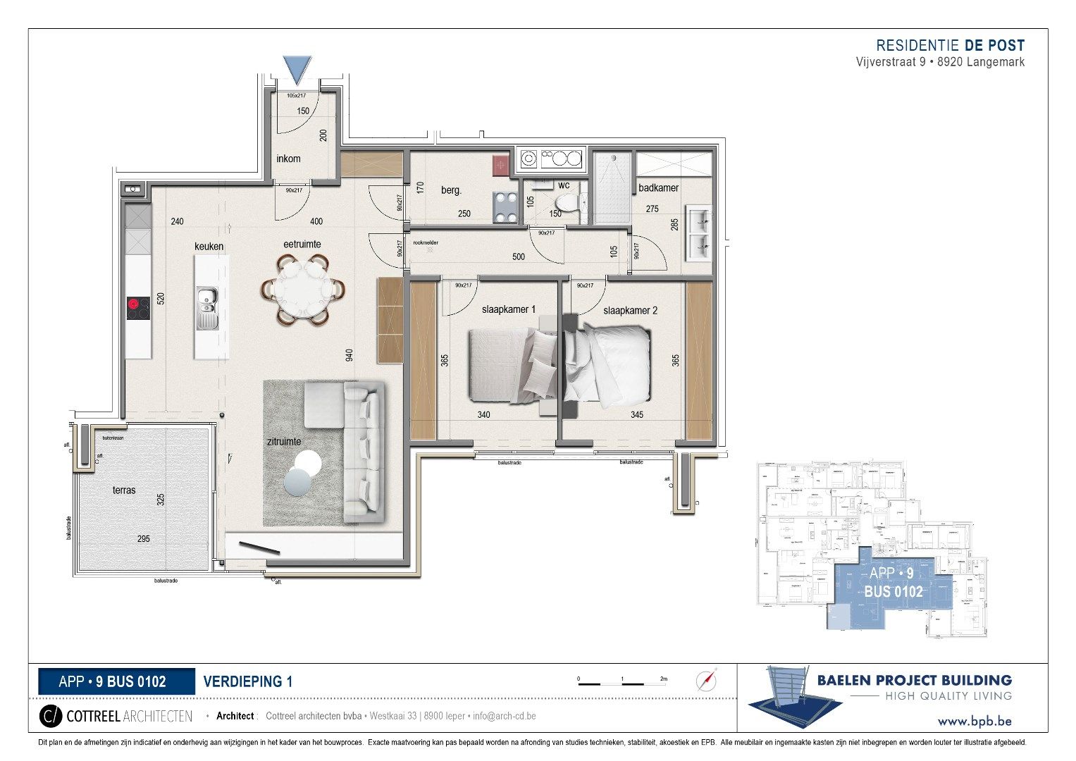 LUXE NIEUWBOUWAPPARTEMENTEN MET 2 SLPKS EN TERRAS  foto 3